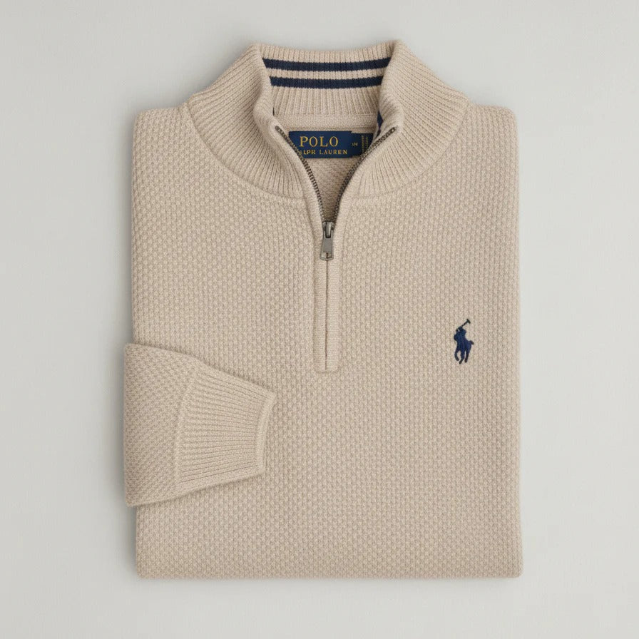 Harry | Herrtröja med dragkedja i halsen