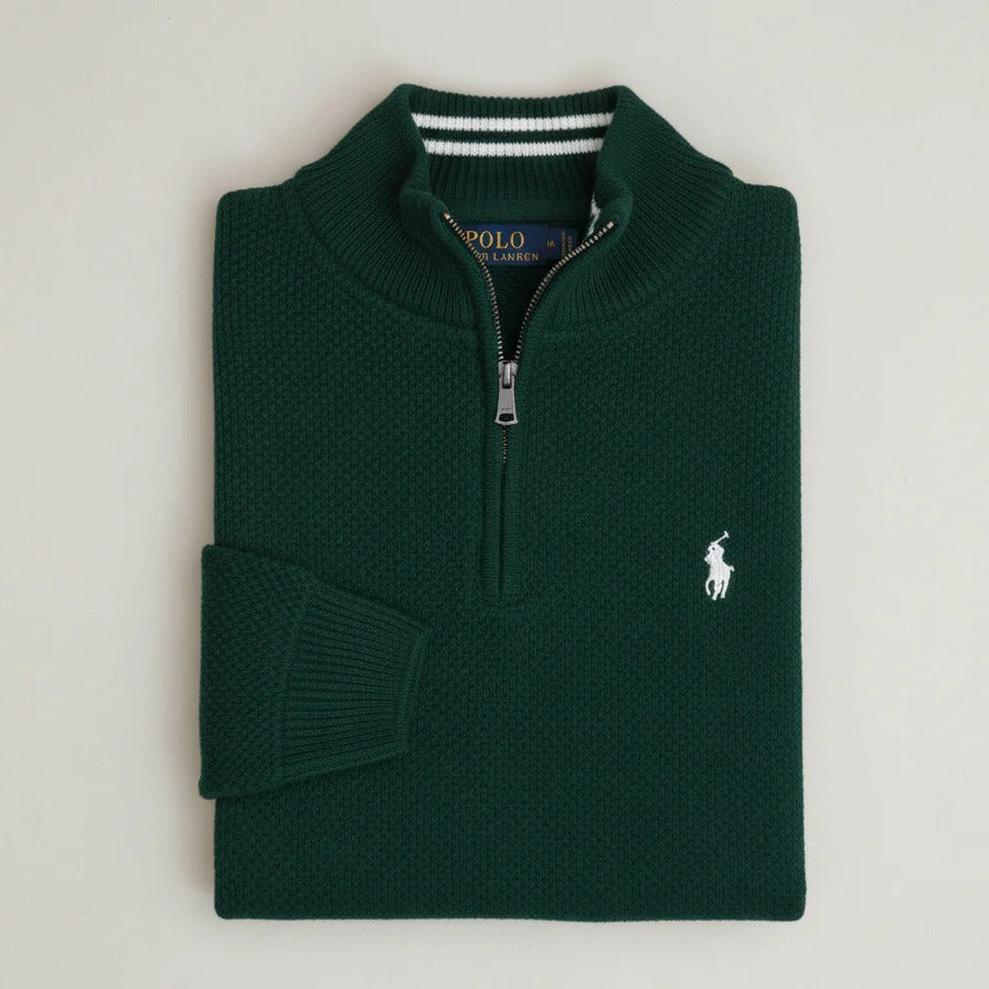 Harry | Herrtröja med dragkedja i halsen